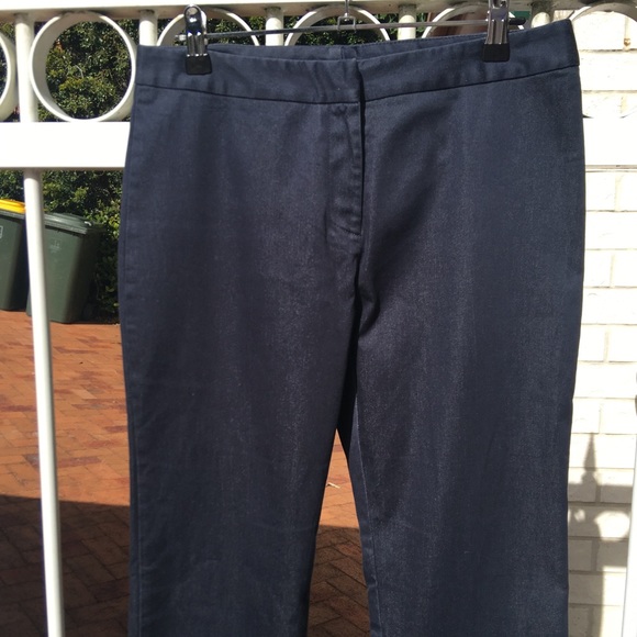 Witchery Navy Bootcut Pants Size 10 - Picture 4 of 14